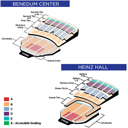 Heinz Hall Seating Chart