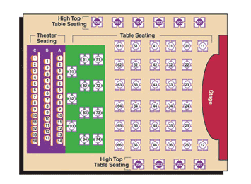 Cabaret Seating Chart Overview