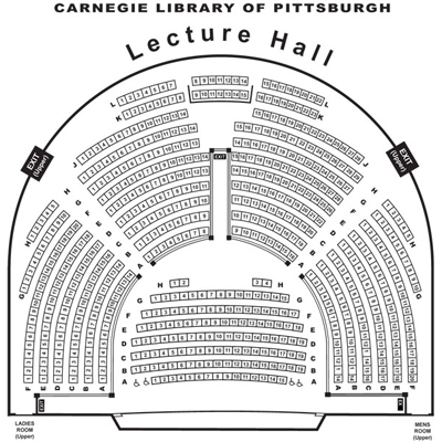 Carnegie Lecture Hall Seating Chart