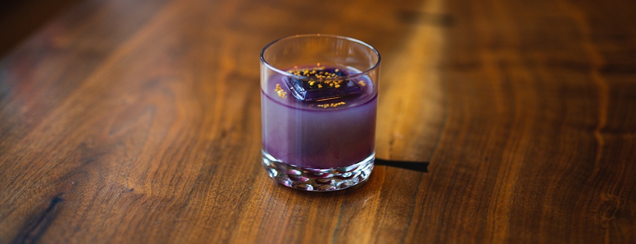 specialty cocktail at Vallozzi's downtown Pittsburgh