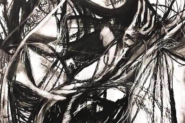 Darkest Dark - Charcoal Drawings by Oreen Cohen