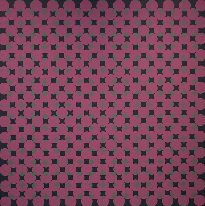 repetitive purple, gray, and green pattern by Jason LaCroix