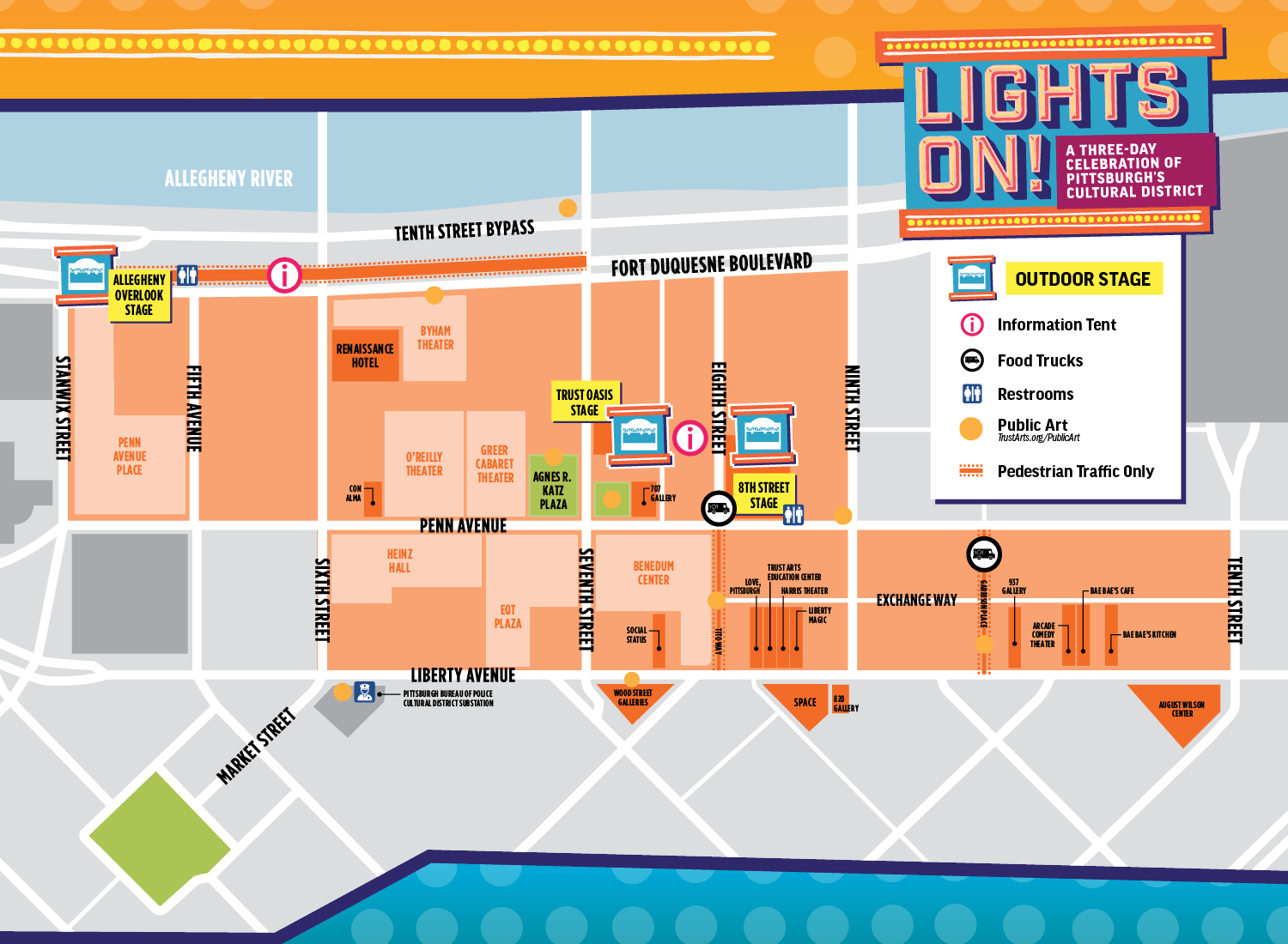 lights on map