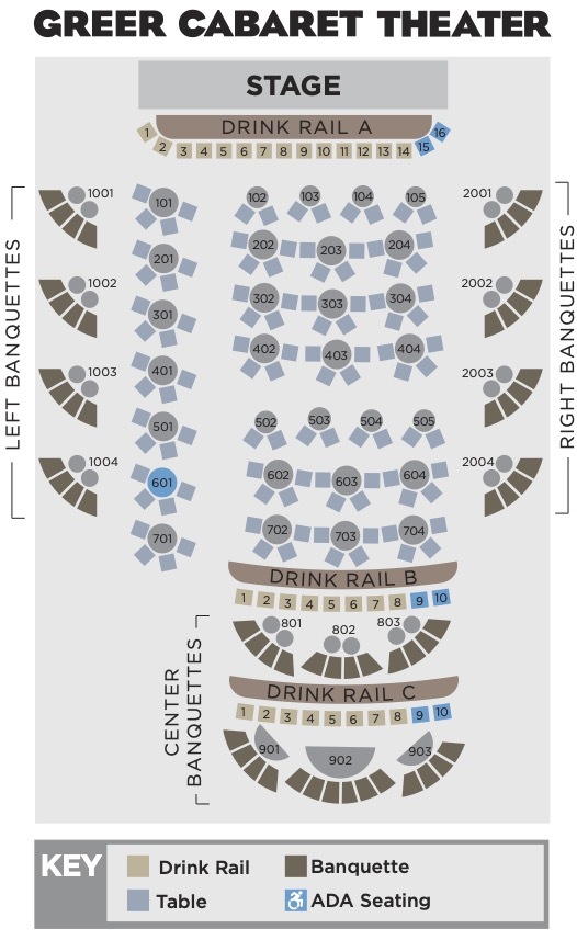 Greer Cabaret Theater Square Seating Chart