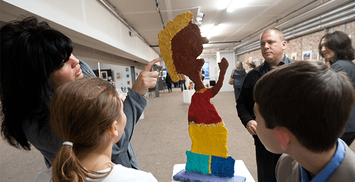 family at the Trust Arts Education Center