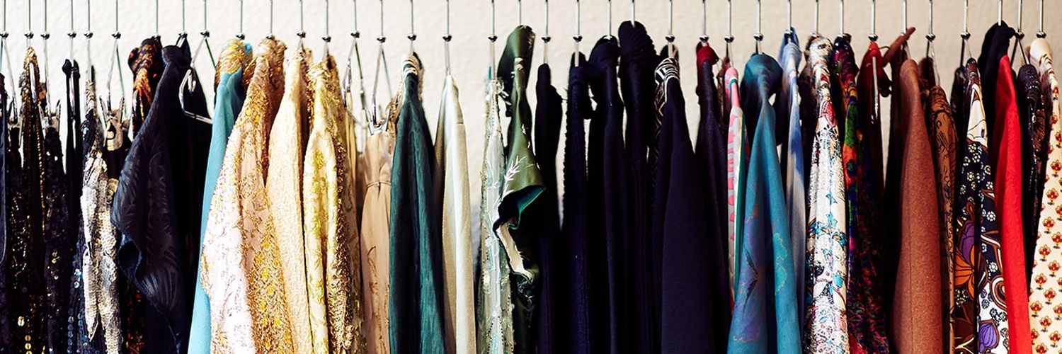 rack of clothes at Juju boutique