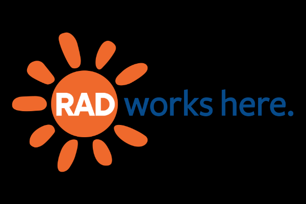 RAD Works Here logo