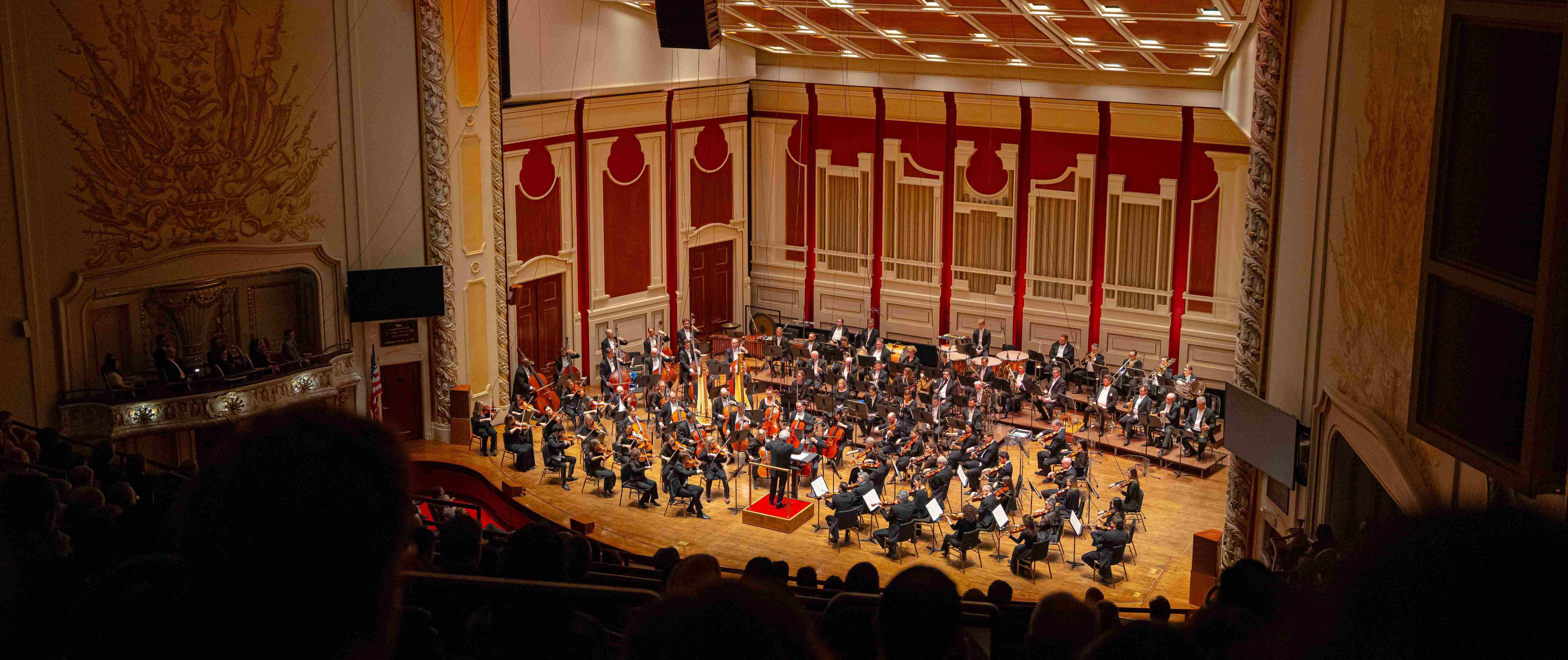 Pittsburgh Symphony Orchestra performing on stage