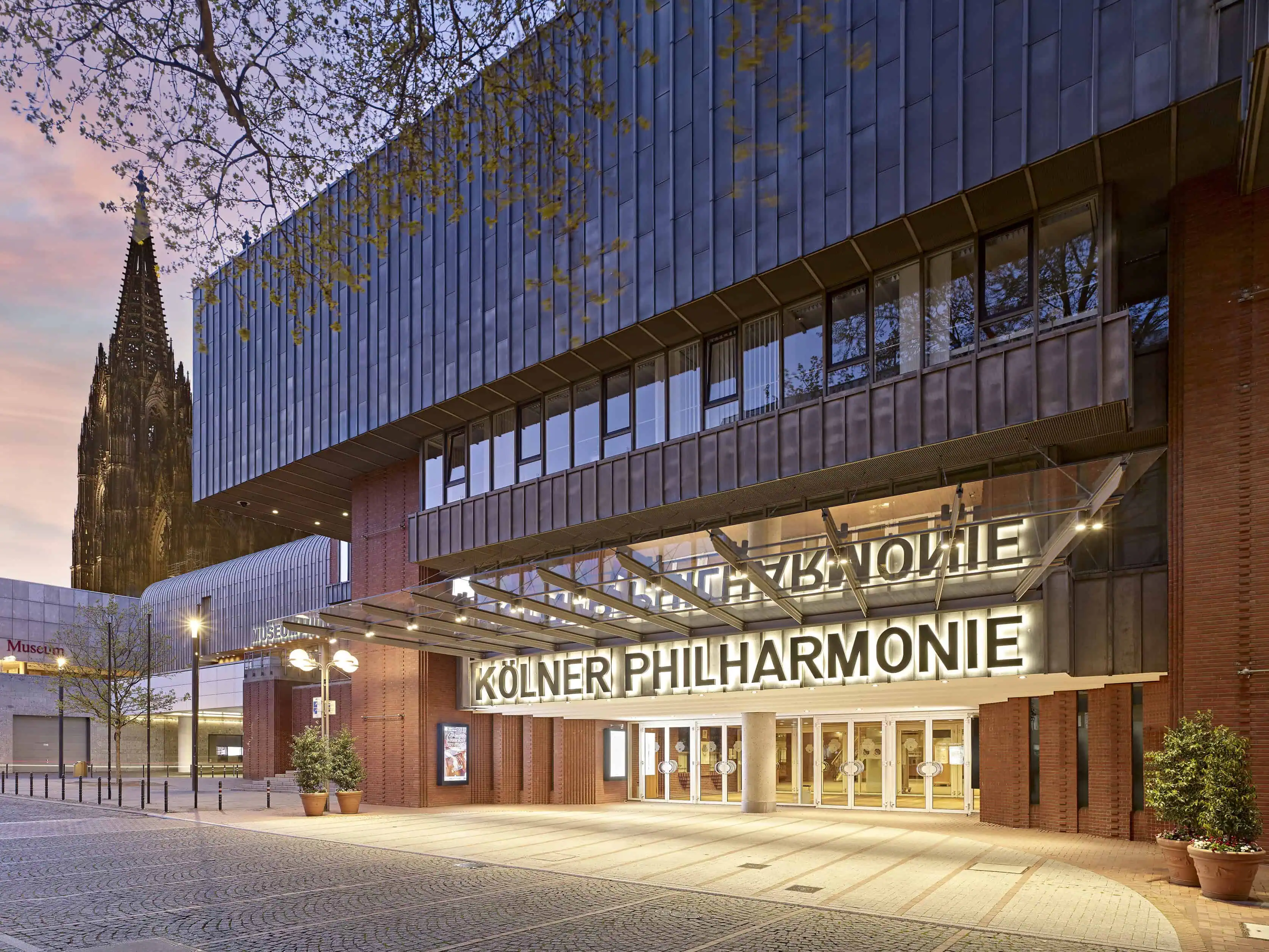 Kölner Philharmonie entrance in Cologne, Germany