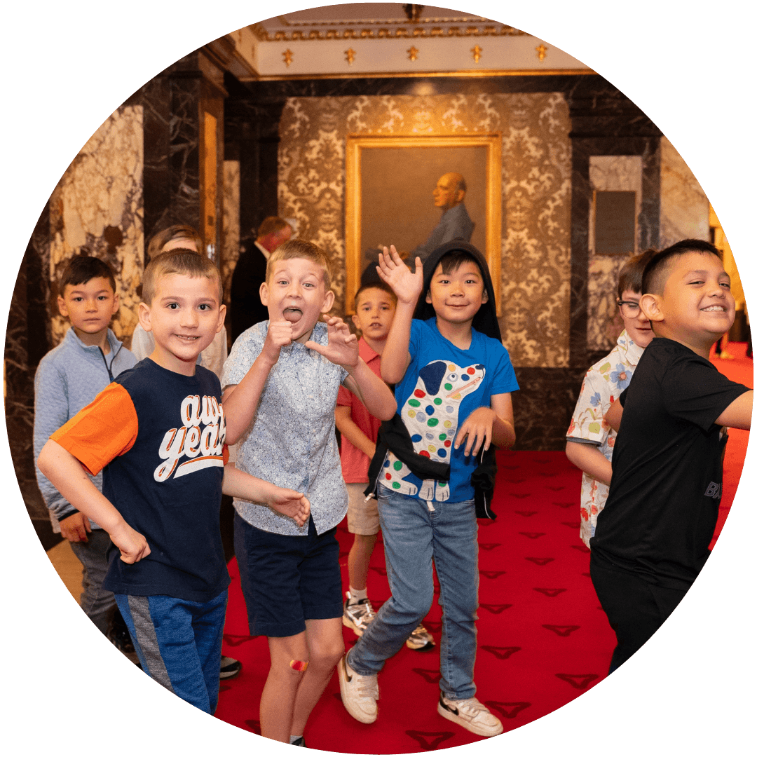 Students visiting Heinz Hall for a Schooltime concert