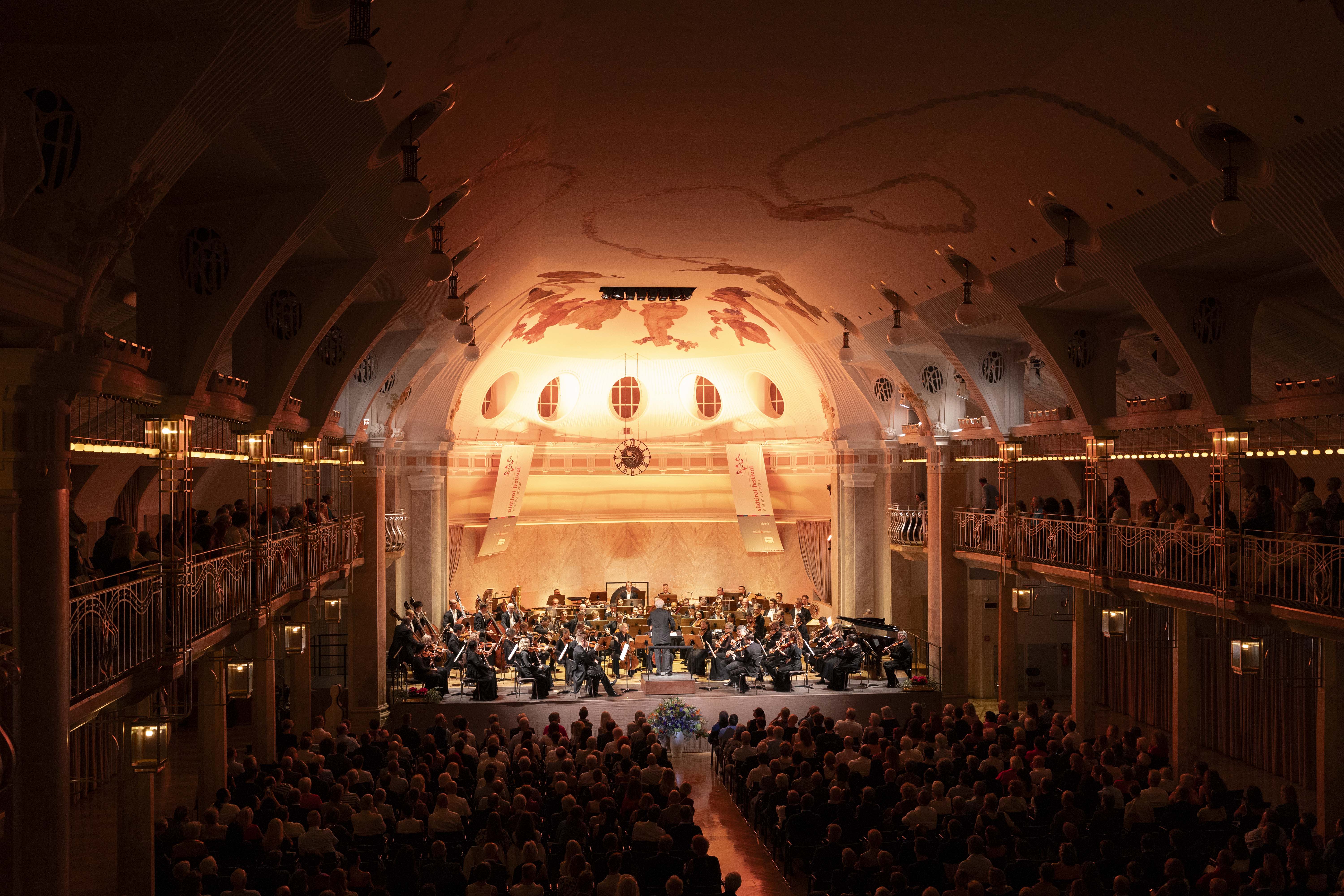 Pittsburgh Symphony musicians performing at the Kurhaus in Merano