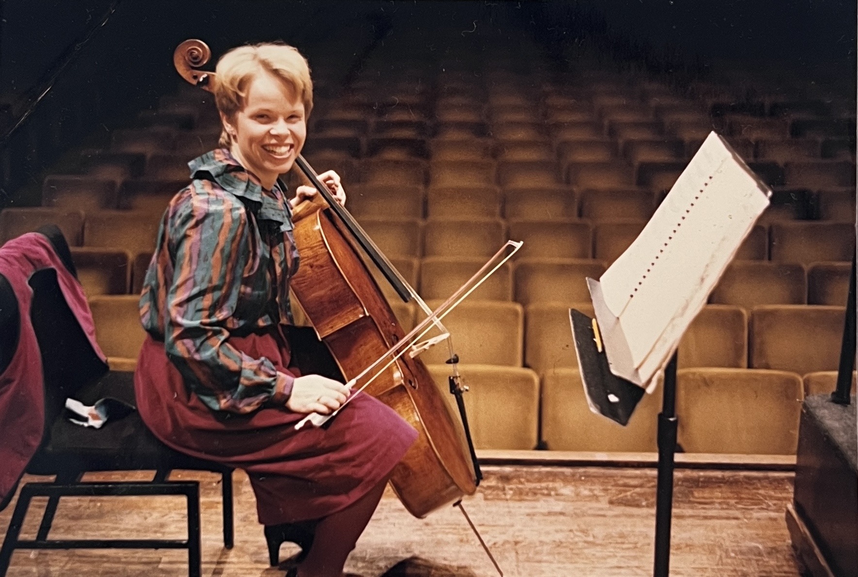 Anne Martindale Williams as a young musician