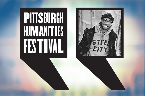 a headshot of chancellor humphrey with the humanities festival logo