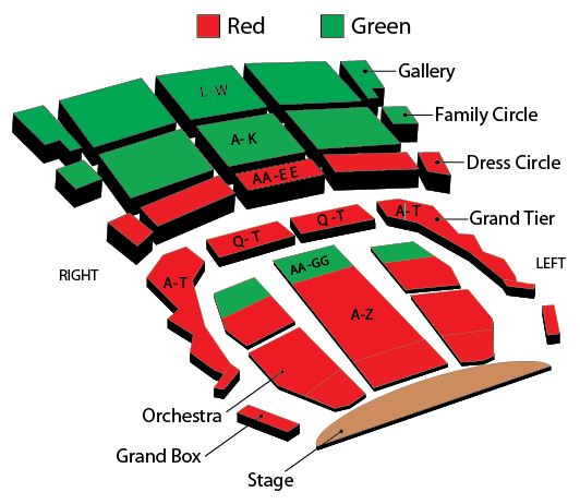 Heinz Hall Seating Chart Detailed